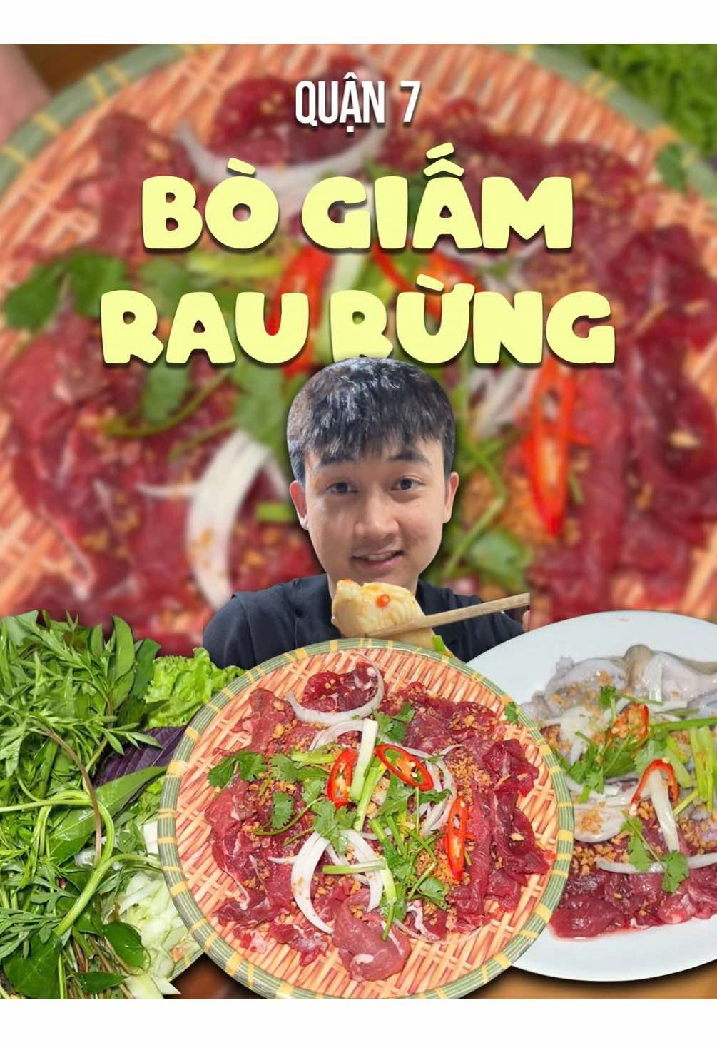 Bò nhúng giấm cuốn rau rừng nè 😋😋 #bonhunggiam #bonhunggiambanam #bonhunggiamraurung #ancungtiktok #hoanganhdidau 