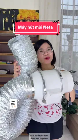Máy thông gió hút mùi Nefa tặng 2m ống, và dây siết#hangxinhtuoi #mayhutmui 