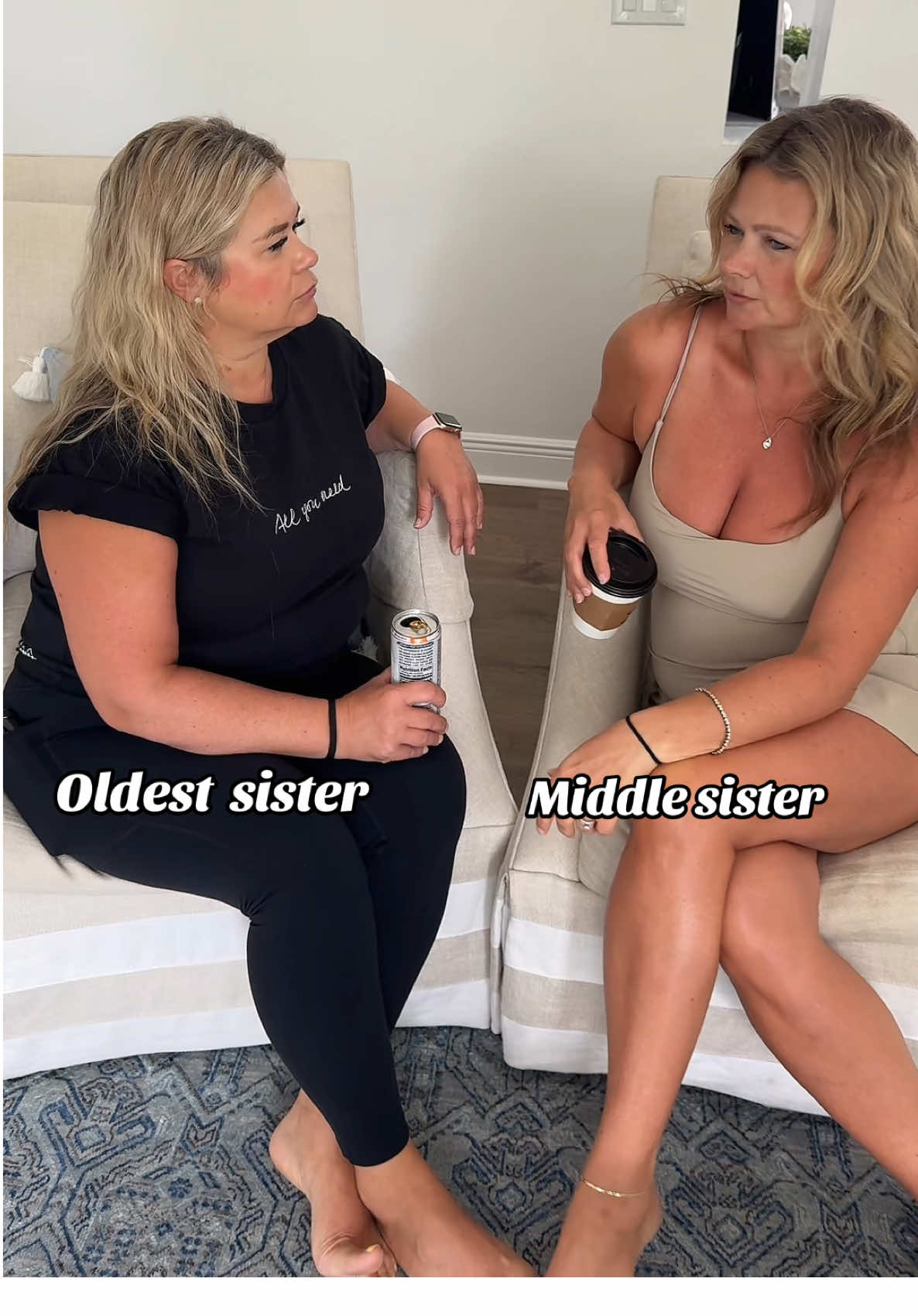 There’s always that one little sister everyone’s afraid of 😭 @Irina #Sisters #youngestchild #humor #threesisters