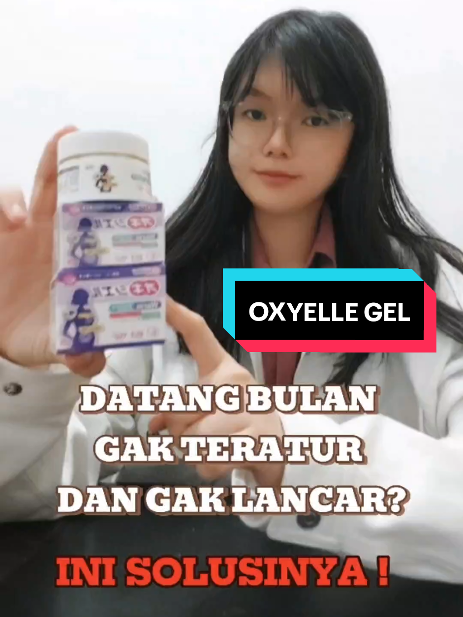OXYELLE GEL [ORI] bisa membantu melancarkan haid biar datang bulan teratur dan gak terlambat, bisa menyembuhkan miom/benjolan dirahim, bantu hilangkan keputihan yang berbau, mengurangi buncit di perut agar haid bisa lancar, serta menghilangkan sakit pinggang dan sakit perut bawah ketika haid. oleskan 2x pagi malam, boleh pakai setiap hari ataupun pakai pas lagi dtg bulan #oxyelle #oxyellegel #krimpenenanghangat #tipshaidlancar  #solusihaidlancar 