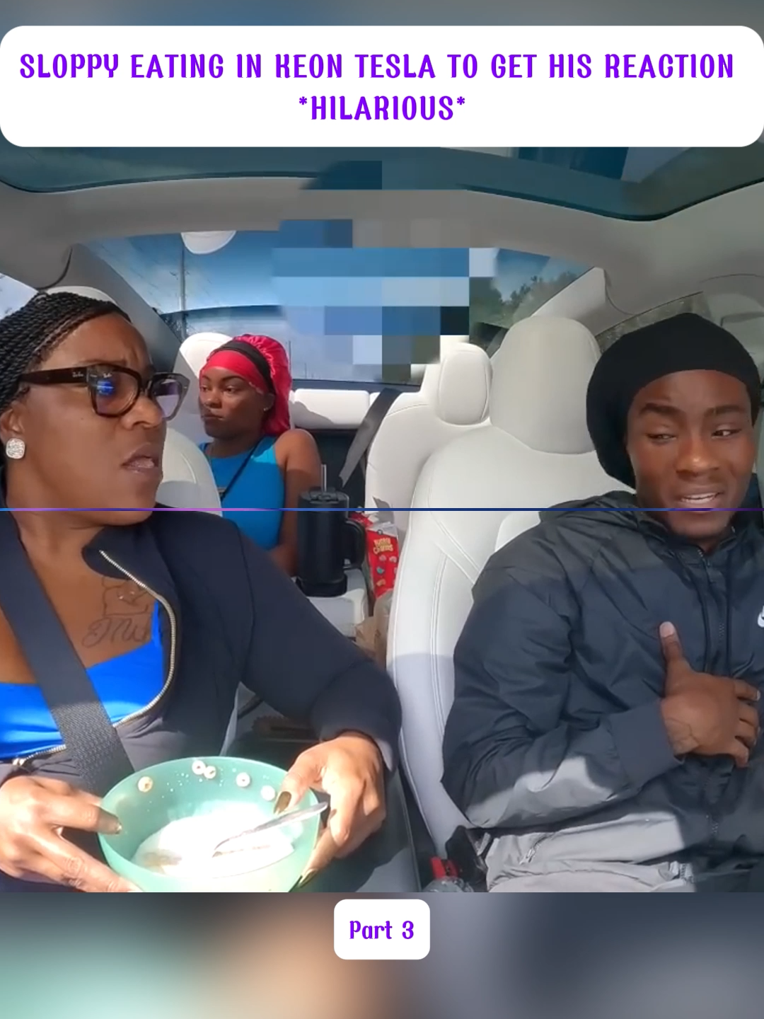 Part 3 SLOPPY EATING IN KEON TESLA TO GET HIS REACTION *HILARIOUS* #EXTREMELY #HILARIOUS #sibling #cookiemonsters #sketchcomedy #sibling #Siblings #adopted #bully #revenge #sketchcomedy #pov #viral #PRANK #fyp #shocking #viralvideos #whooping #EXTREMELYHILARIOUS #DaGhettoFamily #prank #Trending