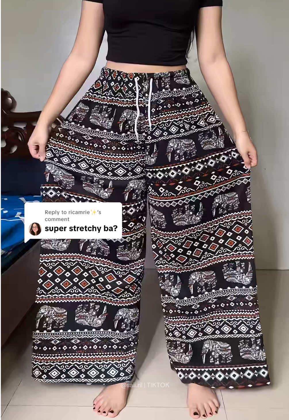 Replying to @ricamrie✨  comfy flowy wideleg pants #widelegpants #comfypants #TikTokFashion 