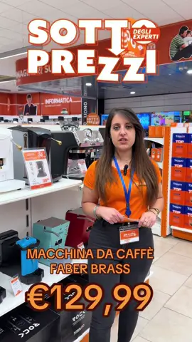 faber mcchina 129€ ☕ Per chi non rinuncia al caffè perfetto ogni giorno!  La Faber Slot Brass è la macchina da caffè a cialde ideale per portare eleganza e praticità nella tua cucina:  ✅ Quattro colori eleganti per adattarsi al tuo stile  ✅ Funzionalità premium per un caffè sempre perfetto  ✅ Compatta e facile da usare 🔥 Fino al 5 ottobre a 129,99€!  📲 Ordina online o vieni a trovarci nei nostri negozi e approfitta della convenienza SOTTOPREZZO. #Macchine #Caffè #Faber #expert #neipertee #dilella