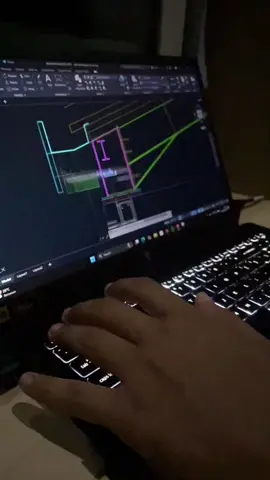 #CapCut jam malamnya pejuang rupiah🔥💸 #tekniksipil #sipilengginering #autocad #fyp 