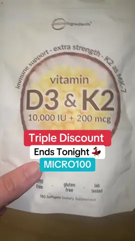 Vit D3 K2 Supp Softgels Women’s Products  Women 30+ Women 40+ Trending Products Must Buy Flash Sale Discount #SuperBrandDay #BuyNow #TikTokShopDeals #TikTokShopCreatorPicks #TikTokShopLaborDaySale — final price may vary with promos & coupons 