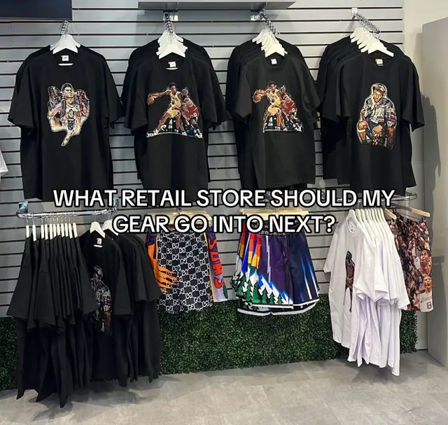 WHAT RETAIL STORE SHOULD MY GEAR GO INTO NEXT? #foryoupage #retailstore #coolkicks #clothingstore #brandmarketing 