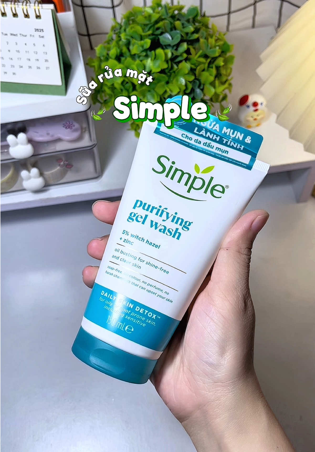 Sữa rửa mặt dịu nhẹ, chân ái cho da dầu mụn #suaruamat #simple #hoptaccungunilever #skincare #fyp 