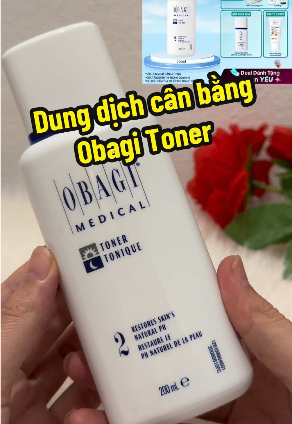 Dung dịch cân bằng Obagi 200ml quà siêu xịn #obagi #toner #myphamchinhhang #duongda #lamdeptainha 