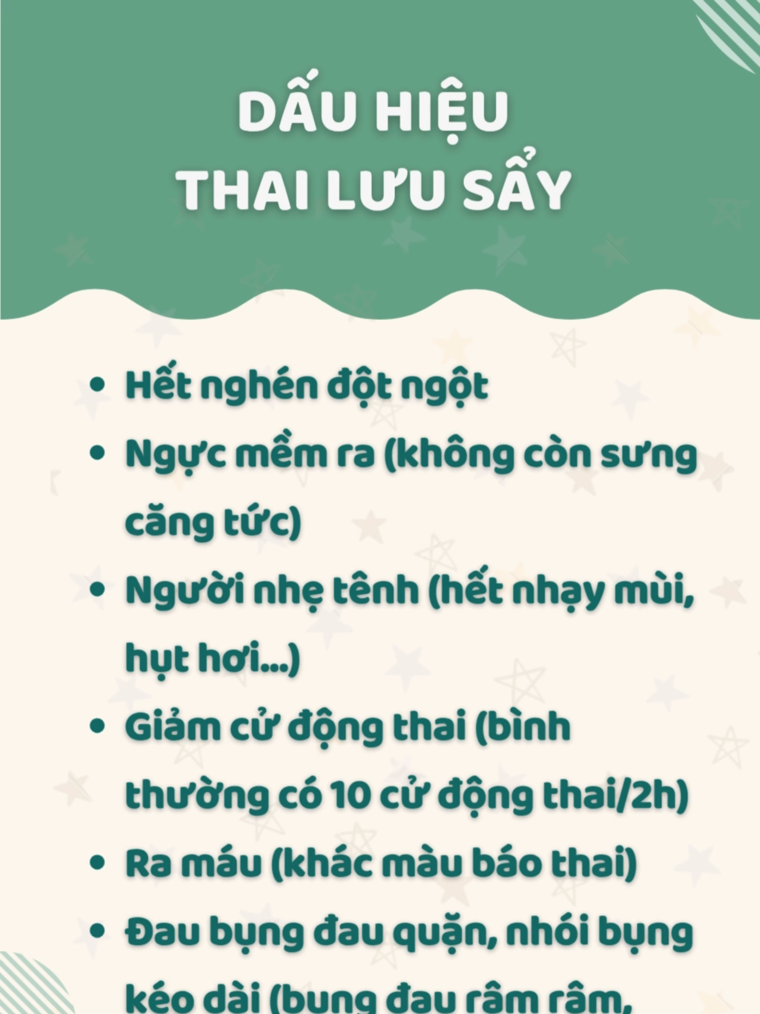 Dấu hiệu thai lưu sẩy #xuhuong #xuhuongtiktok #bimnhakhoaisan #cungconkhonlon #thailuu