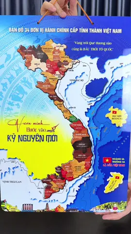 Bản Đồ Gỗ 34 Tỉnh Thành Việt Nam