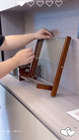 #reels #fyp #厨房好物  #goodthing #碗碟架 This foldable storage rack is so  practical！ Welcome everyone to comment. Selain daripada menyimpan mangkuk dan pinggan ，juga berguna untuk menyimpan  cawan air .