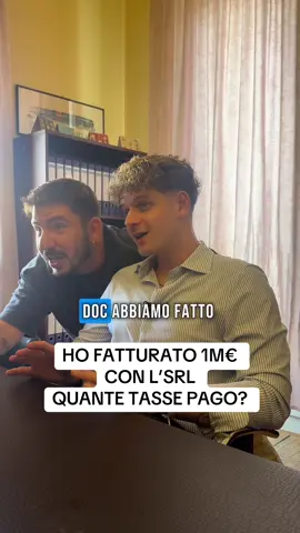 1M€ di fatturato con il 50% di margine su una SRL, calcoliamo il totale delle imposte da pagare a fine anno 😉 Seguimi per altri casi studio ✅ #davidedesantis #business #srl #tasse #fatturazione 
