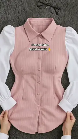 Kemeja salur murah wanita  #kemejawanita #kemejamurah #atasanwanita #atasanwanitamurah #outfitideas 
