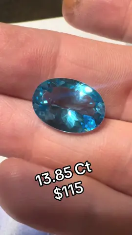 Stunning large oval London Blue topaz #topaz #londonbluetopaz #gemstone #gemstonesale #gemstone 
