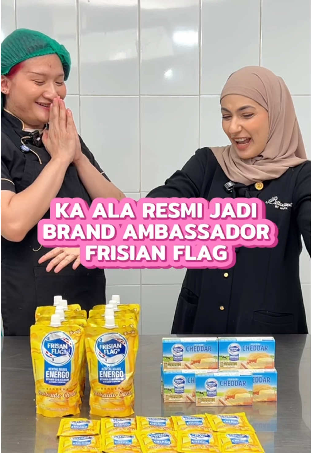 Ka Ala resmi jadi Brand Ambasador nya @Frisian Flag 🥳🤩 Ka Ala & Tim RnD langsung develop brownies terbaik untuk kalian🤩 Siapa yang mau jadi yang pertama nyobain? Coba komen ‘Browcheez’ sebanyak-banyaknya😍  #bittersweetbynajla 