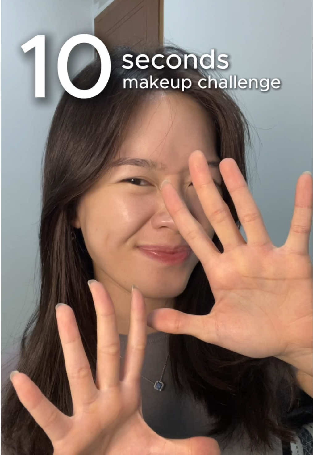 tutor makeup ga rata 😅 #10secondchallenge #makeupchallenge 