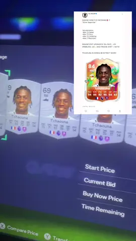 Invest in Tchaouna expected to rise to 4k plus#fc26 #fifa #fyp 