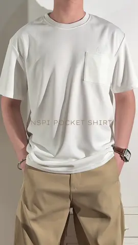 Inspi Pocket Shirt With Inspi Brand Embroidery #pocketshirt #inspi #shirtformen #plainshirt 