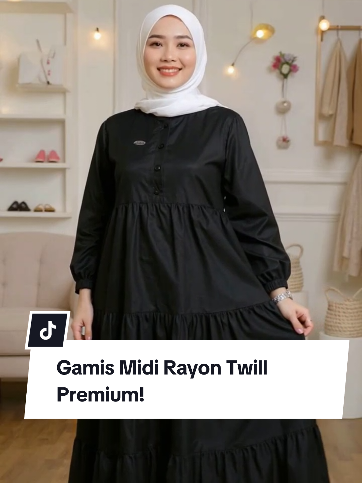 ✨ Gamis Midi Rayon Twill Premium Viral 2025! Adem, Ringan, dan Elegan — Harga Cuma 70 Ribuan! Wajib Cek Out Sekarang 💖  #midiDressPremium  #dressViral2025  #ootdhijab  #gamispesta  #dresspesta 
