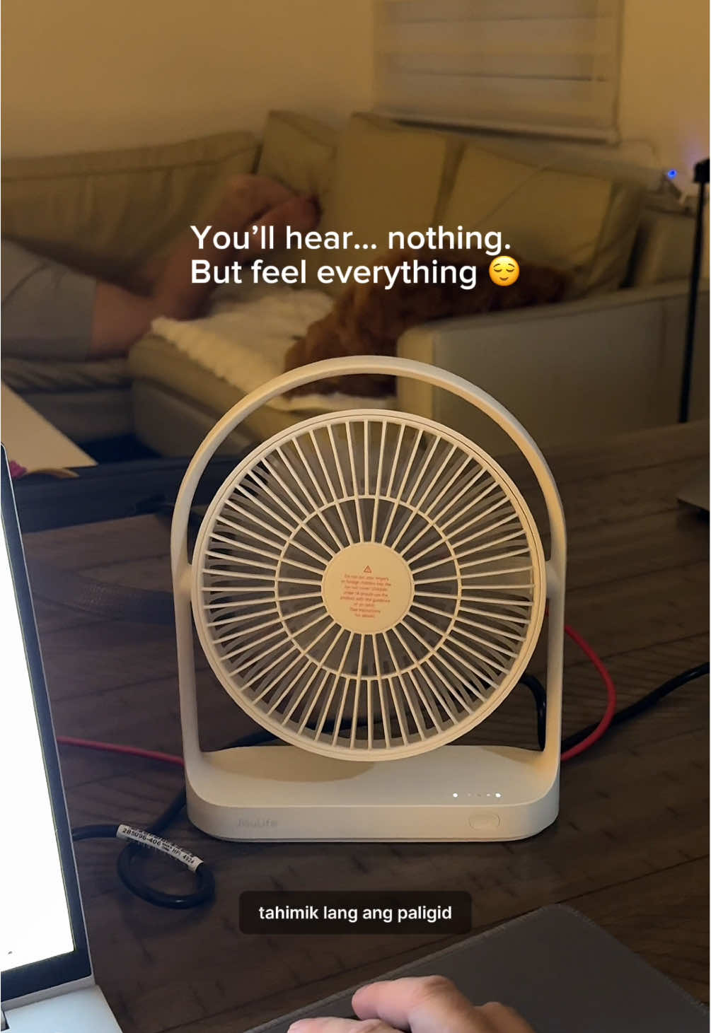 WFH but make it presko 🍃😌 #jisulife #jisulifeportablefan #jisulifedeskfan #deskfan #minideskfan 