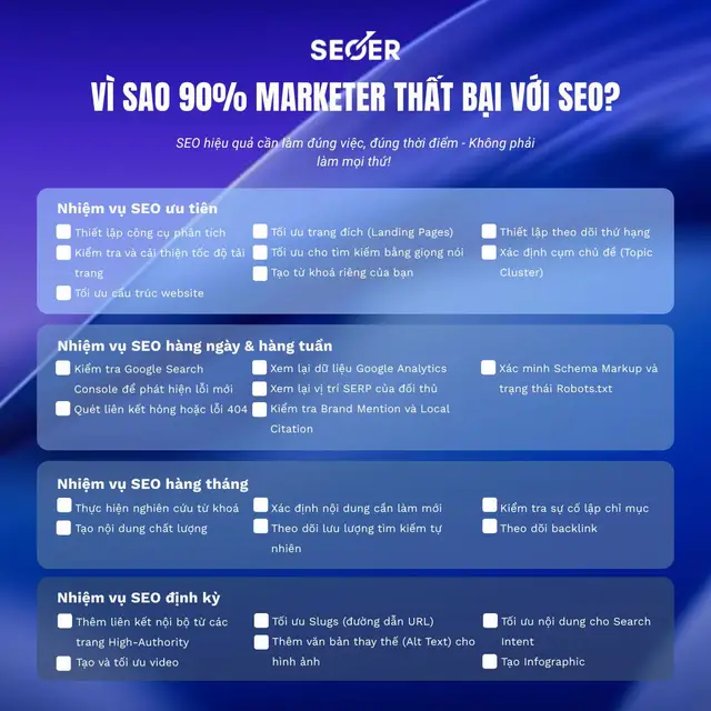 💥Hầu hết Marketer làm SEO theo kiểu “ngẫu hứng”: hôm thì audit website, mai thì viết content, hôm sau lại đi backlink. Không có hệ thống, không có thứ tự ưu tiên.  ✅ Sự thật là SEO có hệ thống phân cấp rõ ràng! #thietkewebsite #thanhcongnghe #LearnOnTikTok #SEOer #SEO 