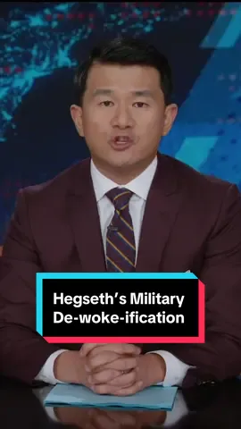 Pete Hegseth’s set of standards to de-woke the military is starting to sound like a Grindr profile #DailyShow #PeteHegseth #Military 