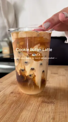 I’m obsessed with the new Chobani Cookie Butter creamer already 😅 this drink was so easy but tastes like an $8 cafe drink 😋 Ingredients: • 2 tsp instant coffee (using @NESCAFÉ USA Gold Blonde) • 1 tsp brown sugar • 2 oz of water • Ice • Splash of cookie butter creamer (use your own discretion and adjust for taste) • Splash of milk • Optional: line cup with cookie butter Enjoy! @Chobani #coffeetiktok #coffeetok #coffeeathome #instantcoffee #icedlatte 