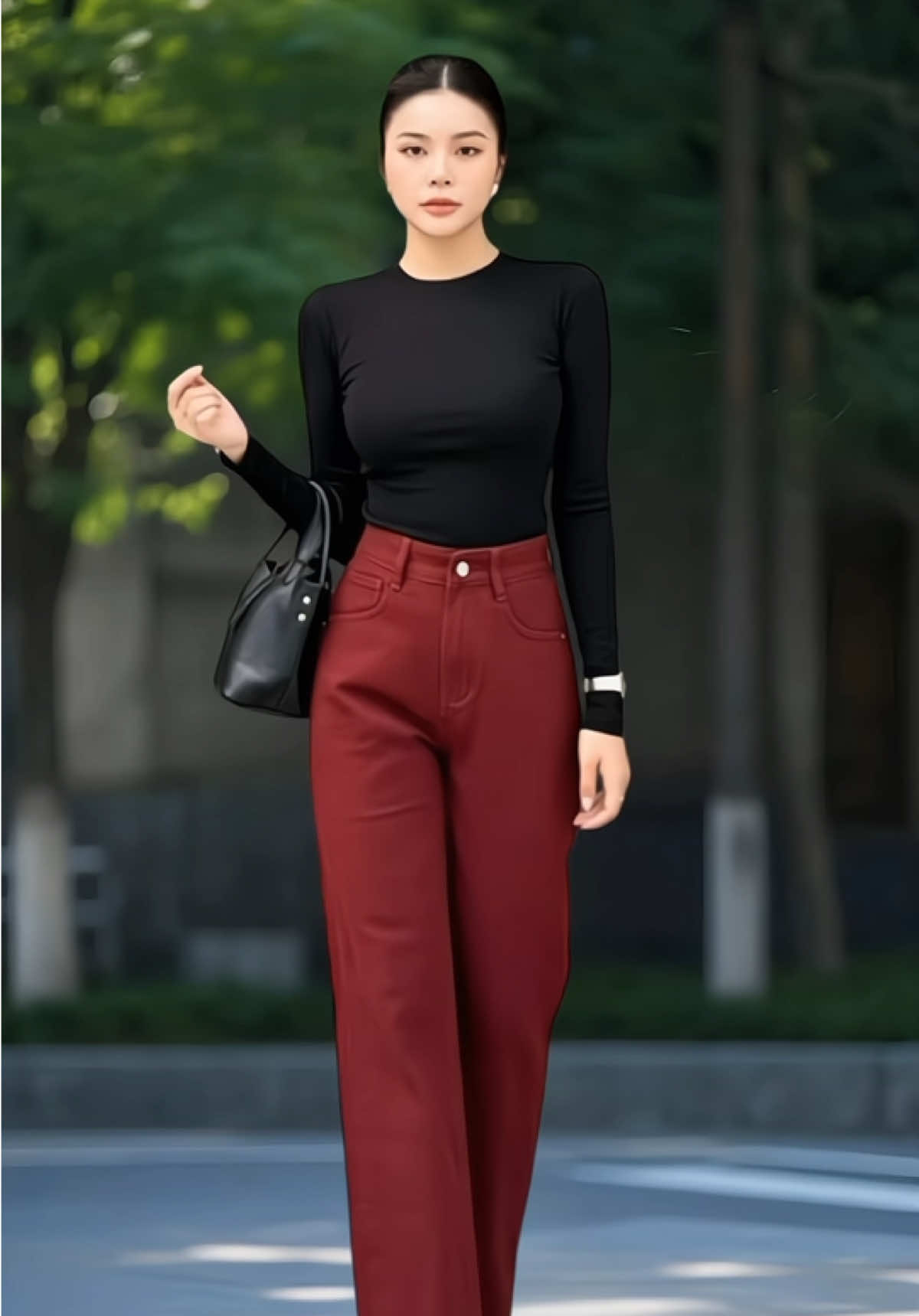 Quần Jean Nữ Lưng Cao Ống Suông Rộng Dáng Dài Nhiều Bacsic (Dài 95cm - 100cm - 105cm) #quanjean #quansuong #thoitrangnu 