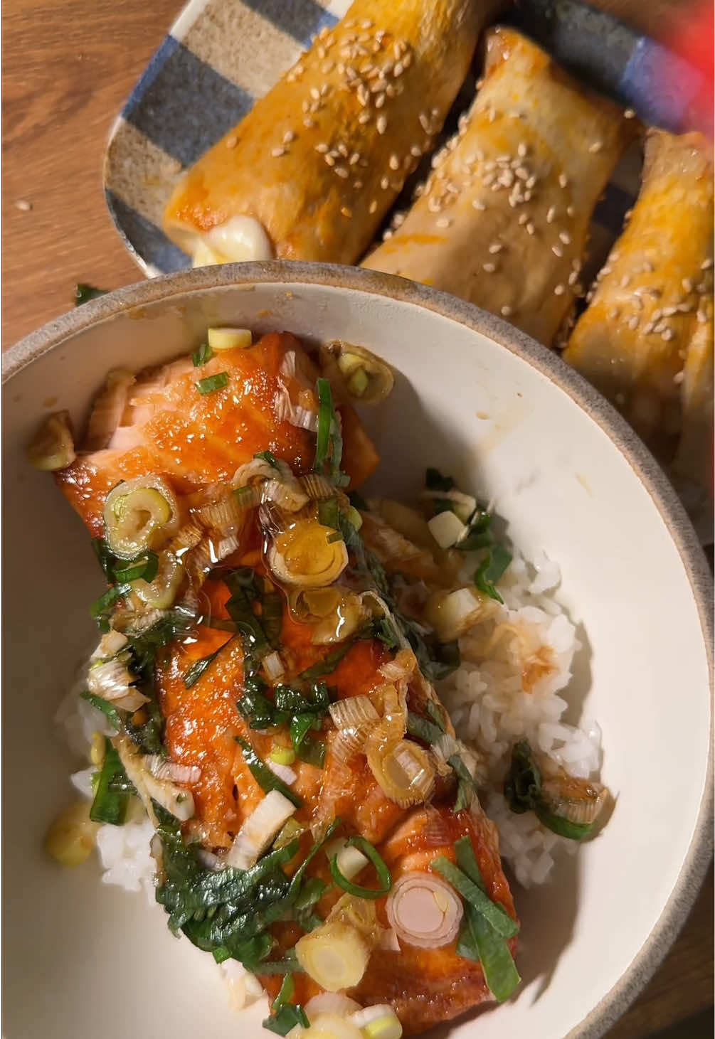 I’ll make you Teriyaki salmon bowl 🍣