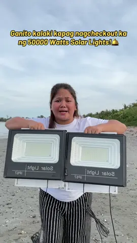 Ganito kalaki kapag nagcheckout ka ng 50000 Watts Solar Lights! Complete set nadin #solarlights #solarlightsoutdoor #solarlightsindoor #solarlightsbuy1take1 