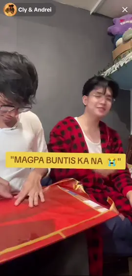 Drei: EXCITED NA KO!!  Cly: HA??  Drei: Sa Halloween!!  Cly: Ahh akala ko mabuntis eh. ...... 😭😭😭 Luha!!! Ang kalat nyo!  @Cly & Andrei  #clydrei #bubbies #mlm #bicouple #fyppppppppppppppppppppppp 