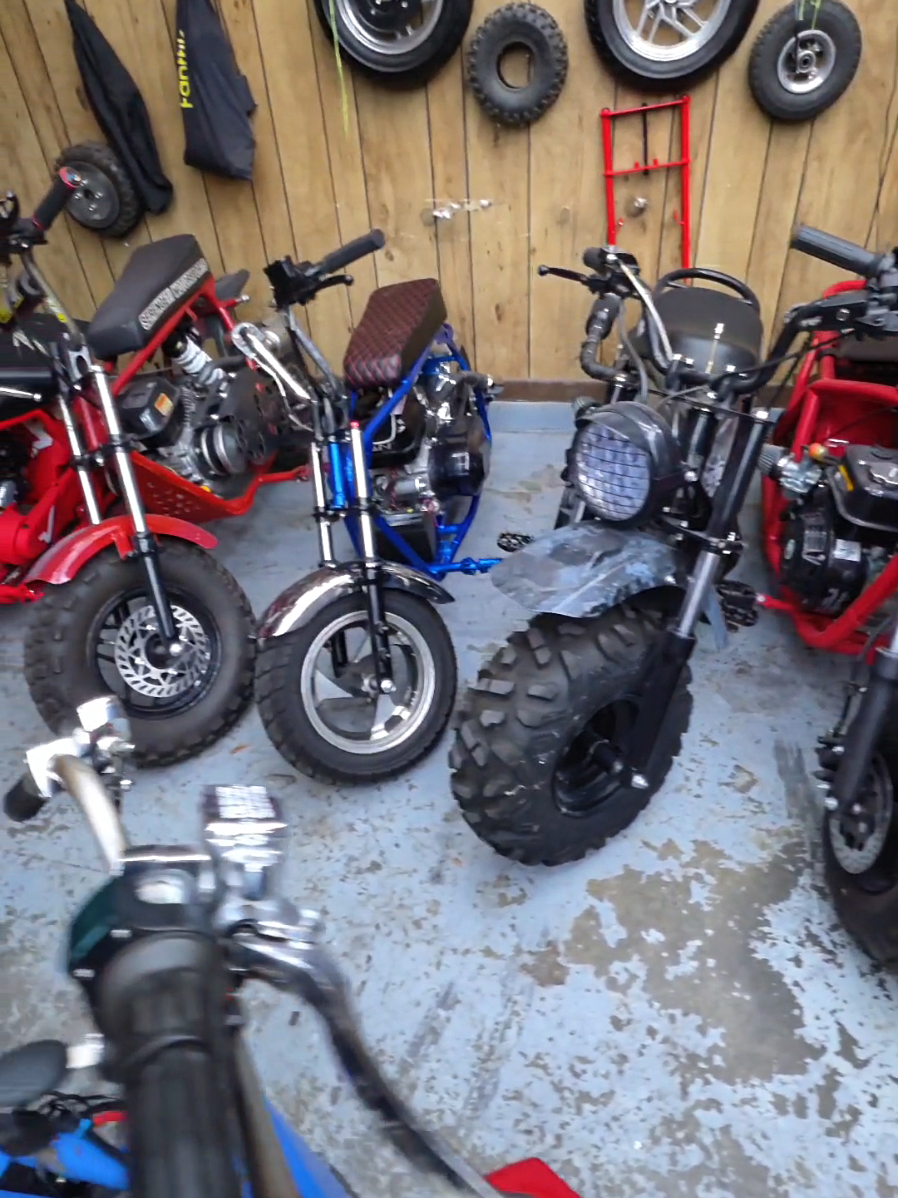 How many bikes can you count? #minibikes #projects #toys #collection #trikes trikes 