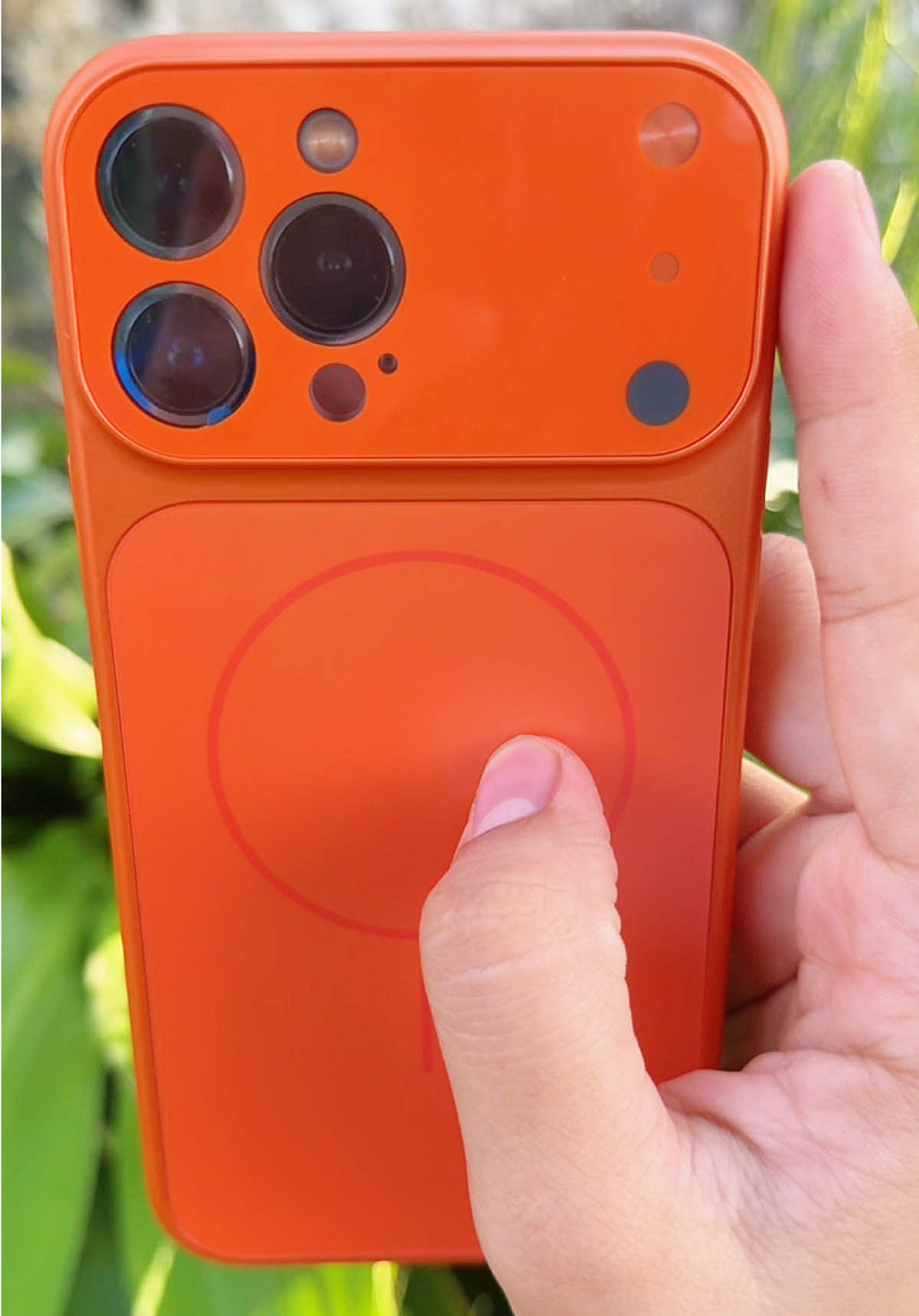 Ốp Điện Thoại Từ Tính Kính Nano Màu Cam Mới Nguyên Bản Cho IPhone 17 Air 16 15 14 13 Pro Max 17Pro Vỏ Bảo Vệ Ống Kính##mecuatina#oplungiphone#oplungiphone#oplung @@Mẹ Của TiNa ❤️