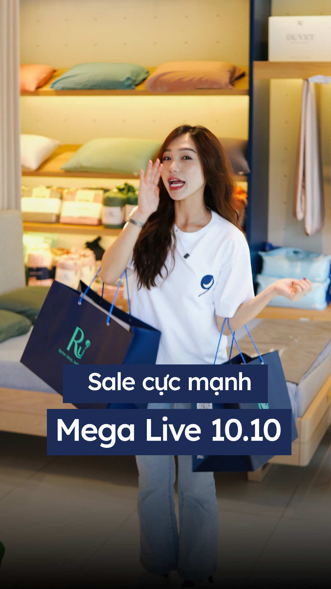 SIÊU SALE 10.10, SIÊU SALE NGÀY ĐÔI!!!!  Mọi người vào livestream săn deal cực hời cùng Ru9 nha! 🛍️🛍️ #ru9 #thesleepcompany #sale #deal #sale1010 