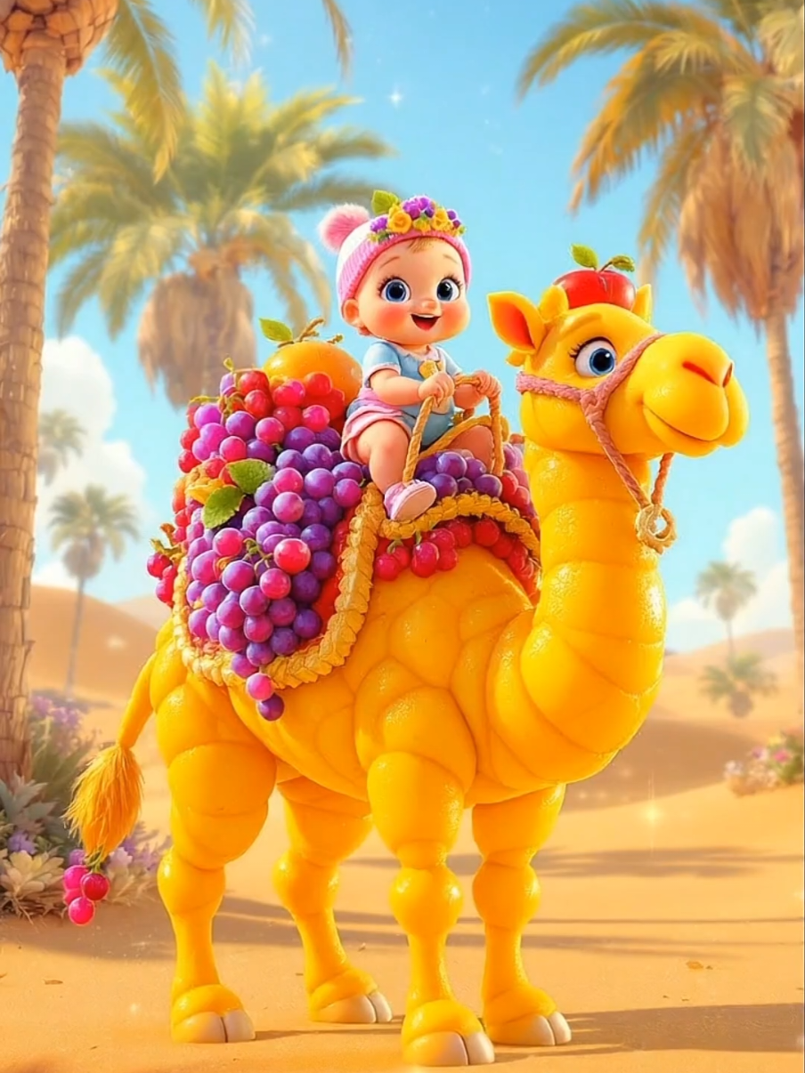 bé cưỡi lạc đà trái cây @Mai Hương Daily #nhacthieunhi #songforkids #cute #maihuongjelly #maihuong3djelly 