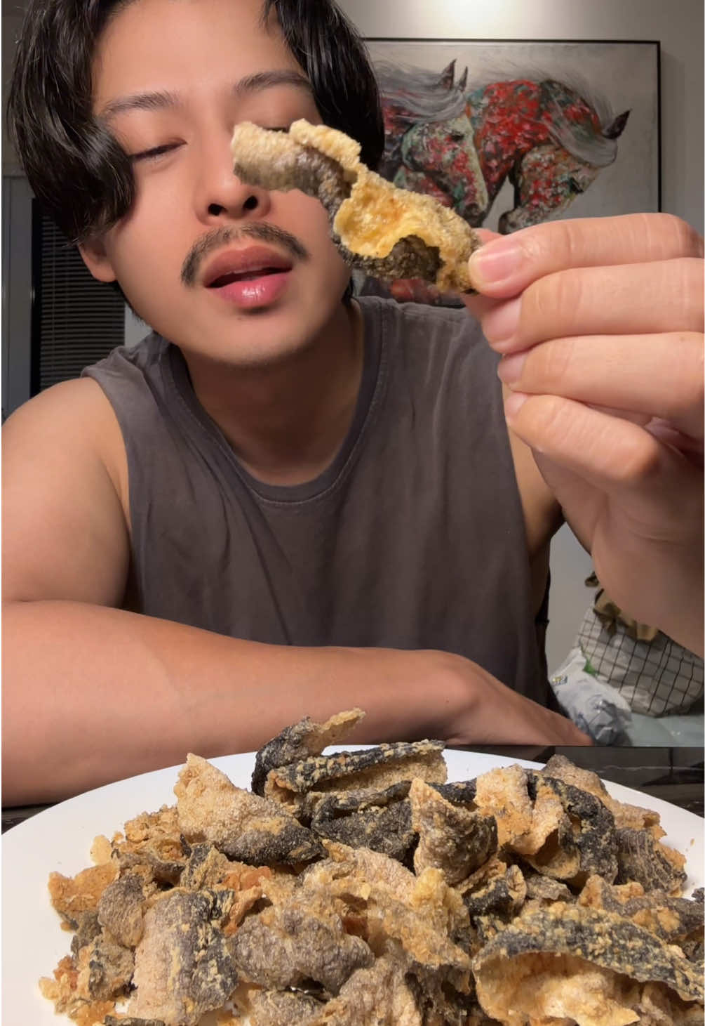 semenit pun ludes 🐟 ! #kerupukikan #kerupukkulit 