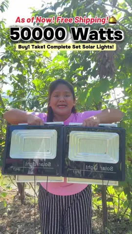 As of now! Free shipping parin! Bilisan niyo naka buy1 take1 narin yung yung ganito kalaking Solar lights #solarlights #solarlightsoutdoor #solarlightsindoor #solarlightsbuy1take1  