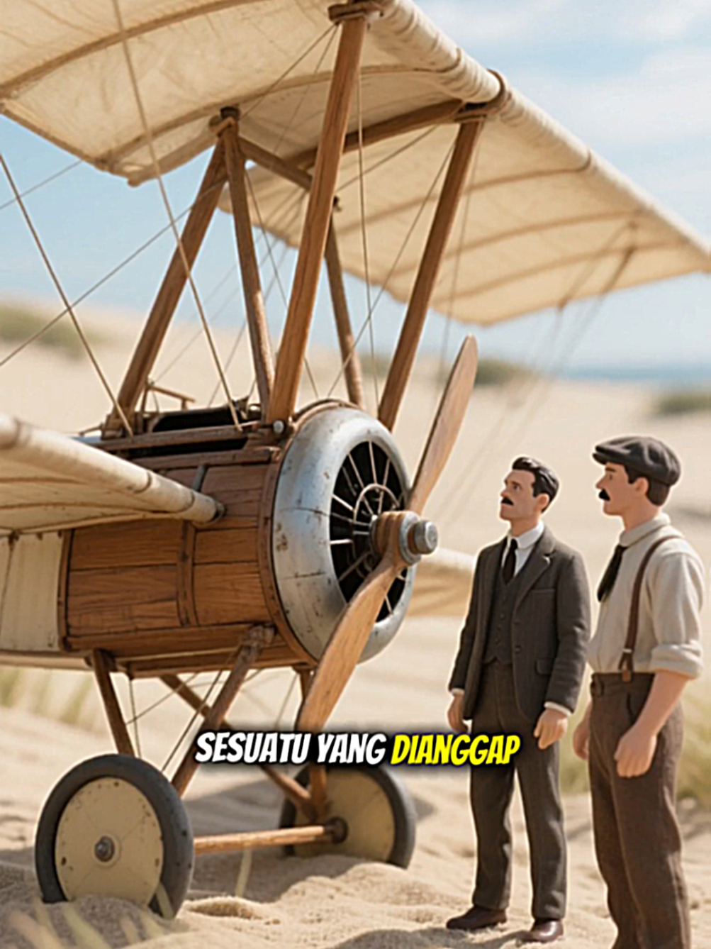 siapa sangka... dua montir sepeda justru jadi pencipta pesawat pertama di dunia  #faktaunik #sejarahdunia #wrightbrothers #pesawatterbang #fyp 