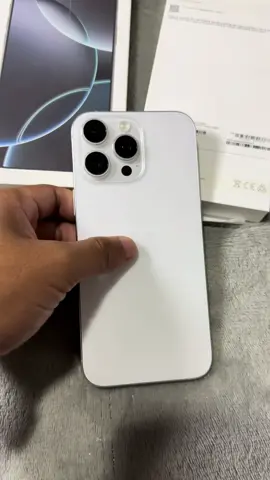 Now Available🍎 iPhone 16 Pro Max White Titinium 512gb 100% Battery Health  2 months old Pm or comment if interested #iphone #iphone16promax #white #flex #fyp 