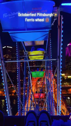 Pittsburgh Octoberfest✨ Beautiful view and great ride 🎡 #pittsburgh #octoberfest #ferriswheel #nightlife #foryourpage 