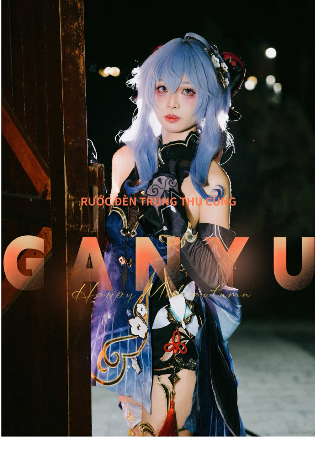 Nhân dịp lễ mưa gió bão bùng, lên con vlog chụp hình Trung Thu 😋 Cả nhà Trung Thu vui vẻ nhéee 🫶🏻 #ganyu #GenshinImpact #cosplay #trungthu 