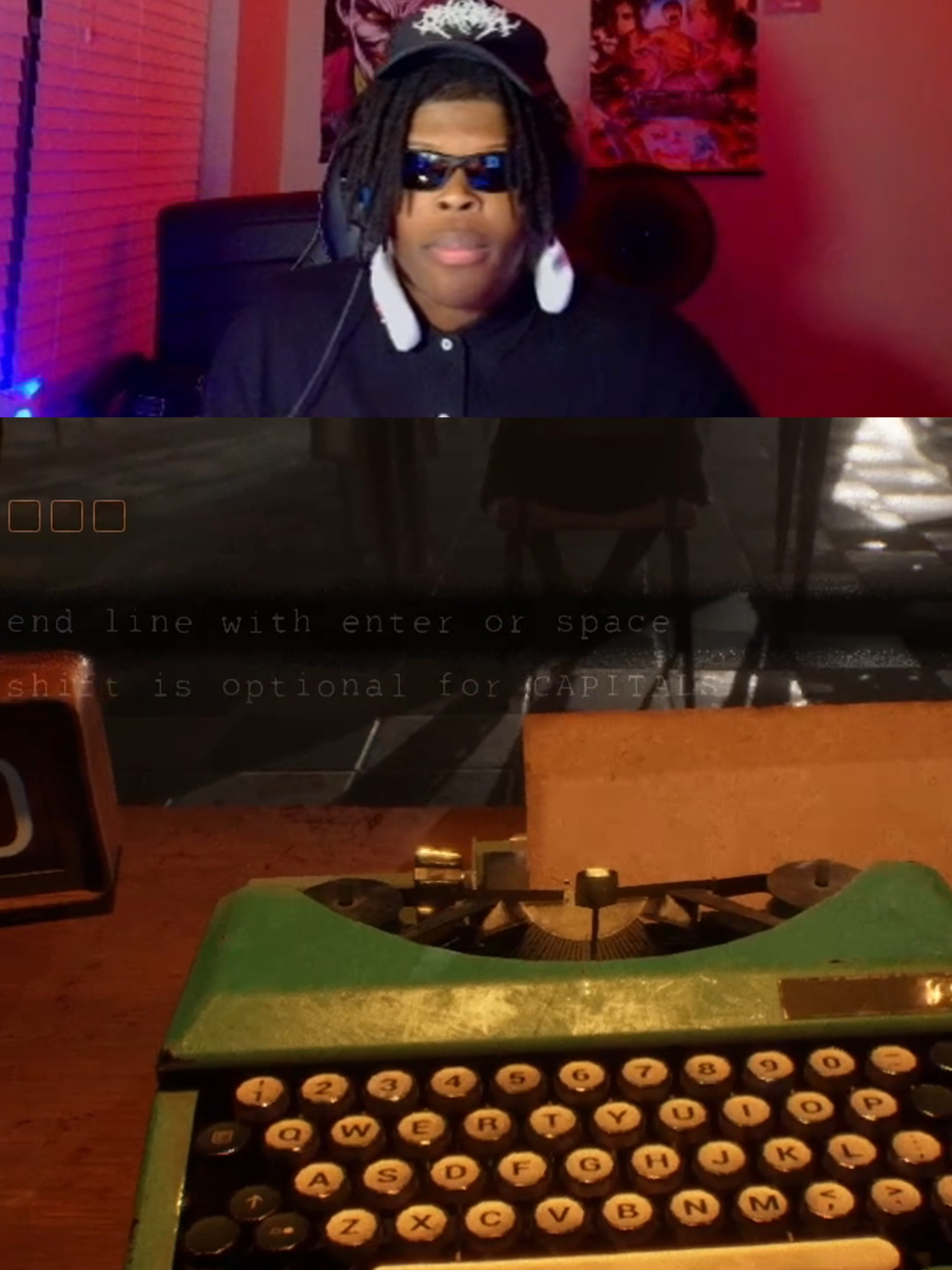 typing should NOT be this stressful 😂 (Twitch/YT: HeyyVance) #finalsentence #scarygames #fypage #viral