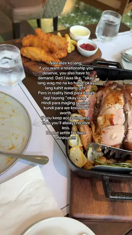 Set your standards!! Do not settle for bare mininum ❤️  Btw the foood was so good, matagal lang talaga service 🥲  Loc: Sage by Ardesia 😘 #foryoupage #fyppppppppppppppppppppppp #fyp 