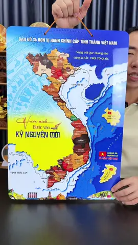 Bản Đồ Gỗ 34 Tỉnh Thành Việt Nam