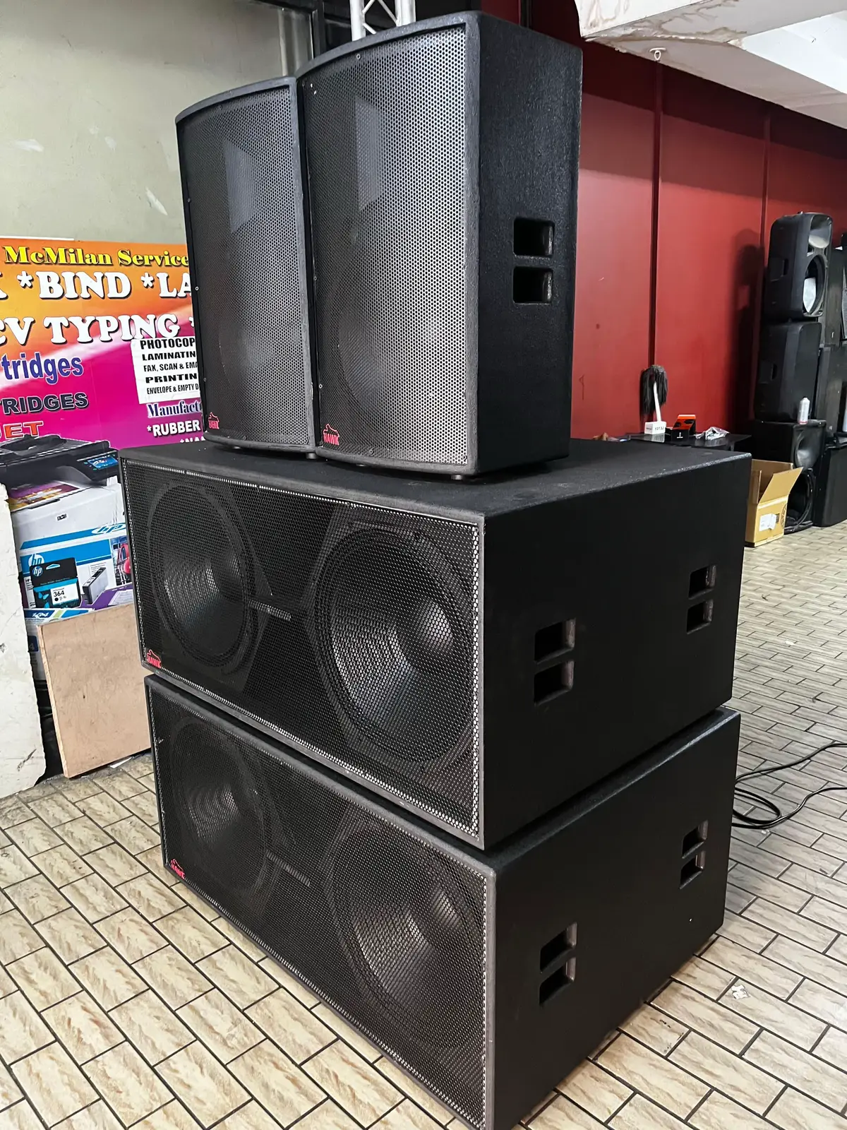 Let’s make speakers  Set excluding amps  R38 400 Loaded with celto Call 0614320561 