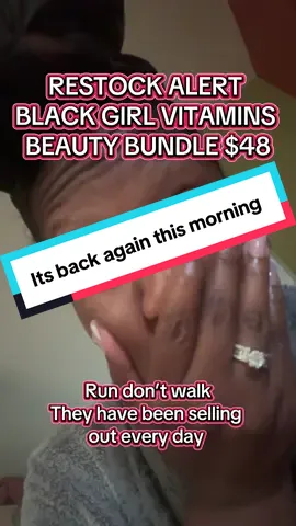 This beauty bundle has been selling out every morning! #blackgirl #wellness #beauty #collagen #d3 