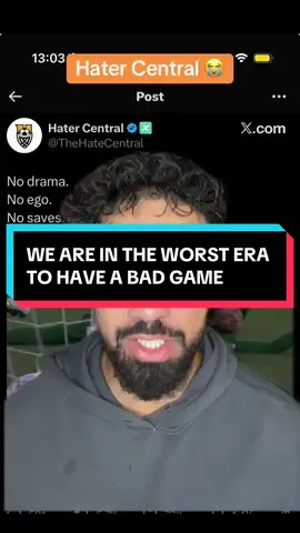 Hater central is on some run #fyp #footballtiktok #soccertiktok 