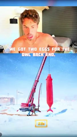 Rydurz caught a long fish in the ice fishing game #icefishing 