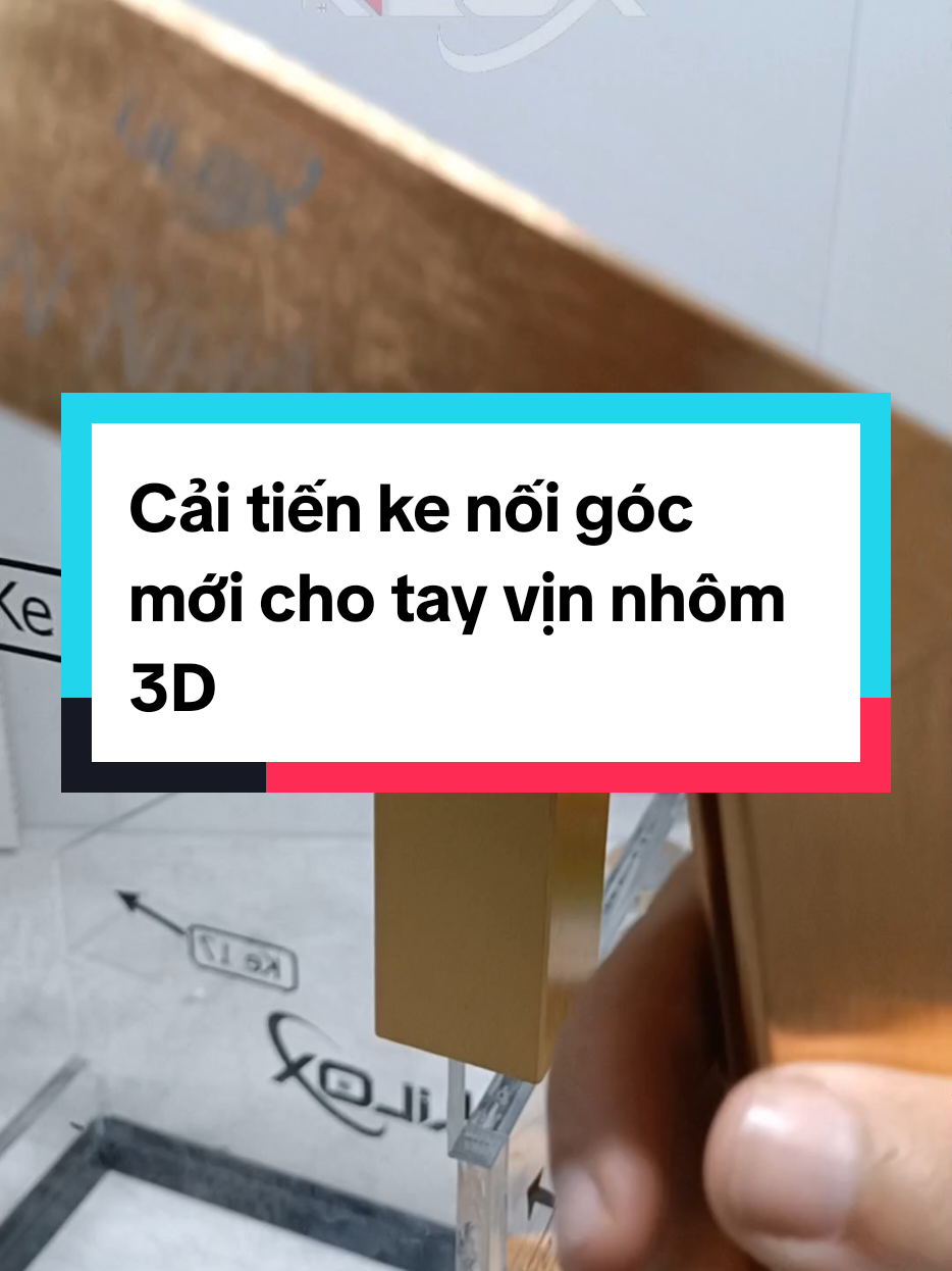 Cải tiến ke nối góc mới cho tay vịn nhôm 3D #tayvinnhom3d #lapdattayvinnhom3d #tayvinnhomcauthang 