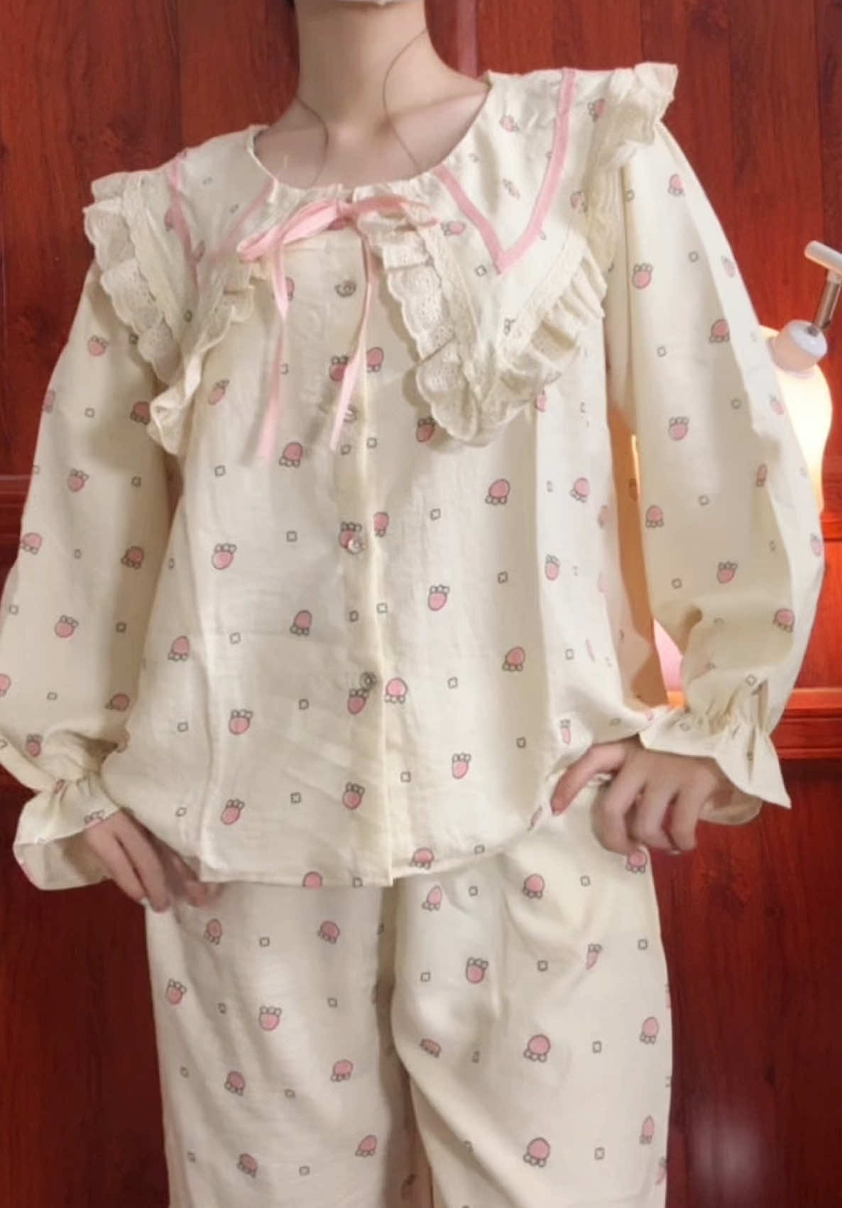 Bộ mặc nhà dễ thương quá z#bomacnha #bongu #bosausinh #reviewthoitrang #outfit 